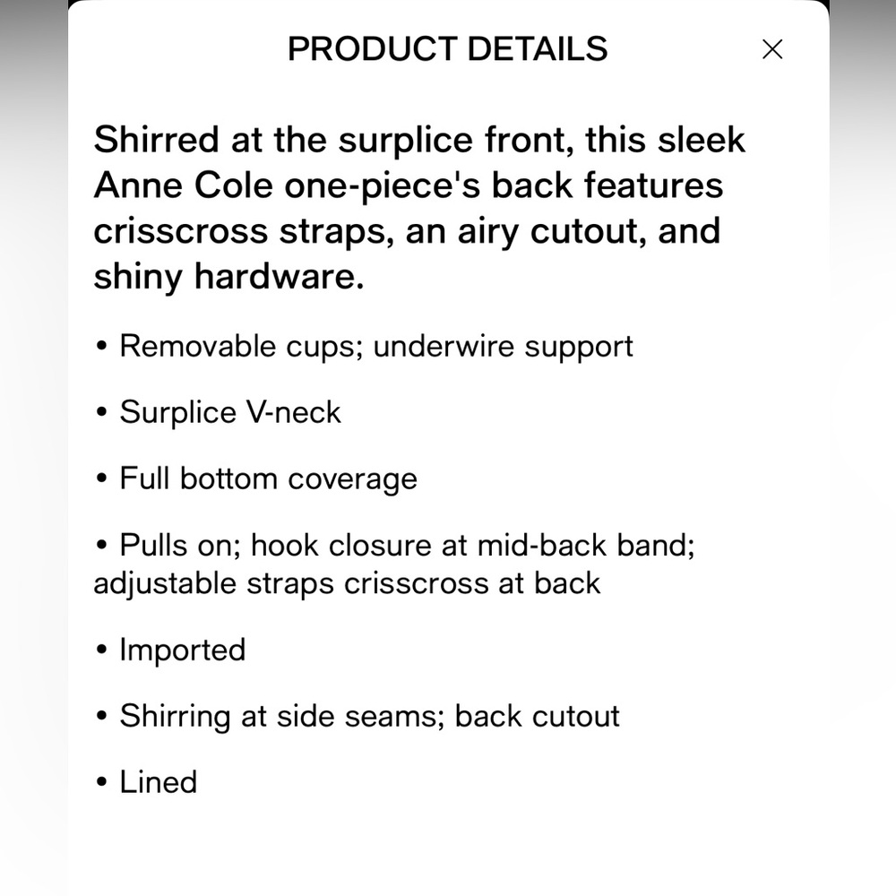 NWT Anne Cole Underwire Swimsuit - Picture 4 of 8